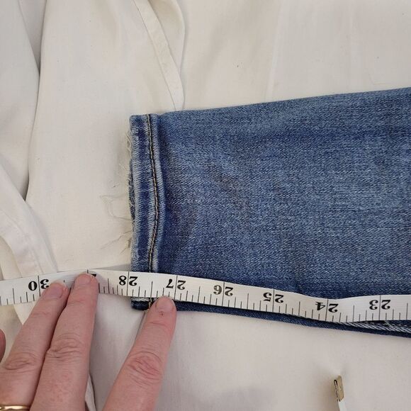 AMERICAN EAGLE jeans distressed destroyed super hi-rise stretch jegging 4 - Picture 10 of 10